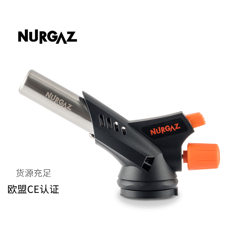 NURGAZ户外烧烤枪头多功能家用点火器高温焊枪卡式喷火枪可倒置|ms