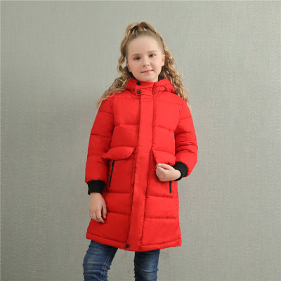 children Mid length version cotton-padded clothes Overknee men and women Children's clothing thickening keep warm cotton-padded jacket Winter clothes kindergarten Cotton school uniform customized