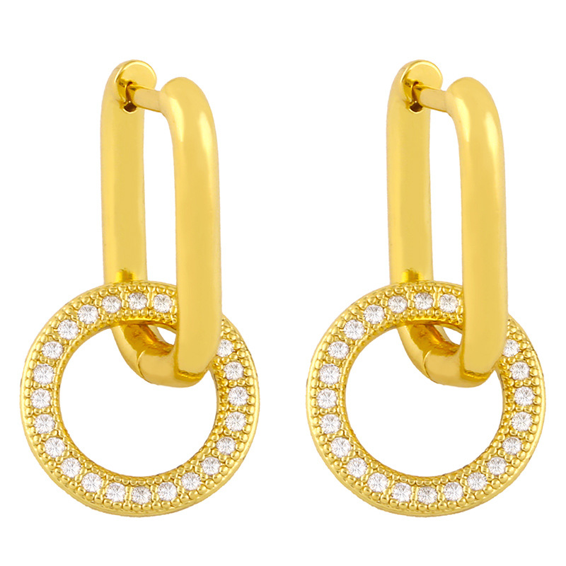 Boucles D&#39;oreilles Diamant Simples display picture 6