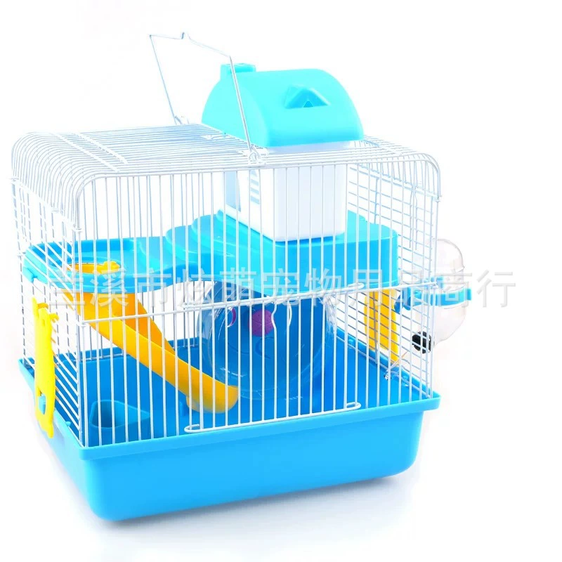 Клетка для хомяка Золотой медведь 60 Негабаритная вилла Поставки хомяка 47 Базовый пакет клетки Полный двухэтажный замок виллы