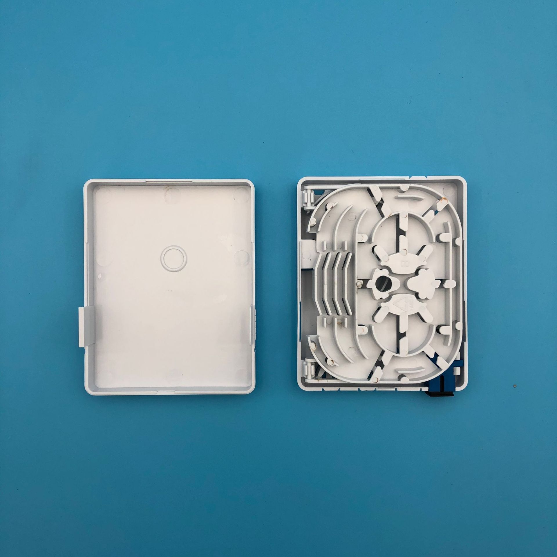 厂家定制双层桌面盒质优双层双口光缆接头盒光纤信息面板盒