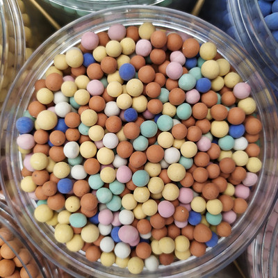 廠家直銷彩色陶粒 無土栽培花盆鋪面用彩色陶粒球