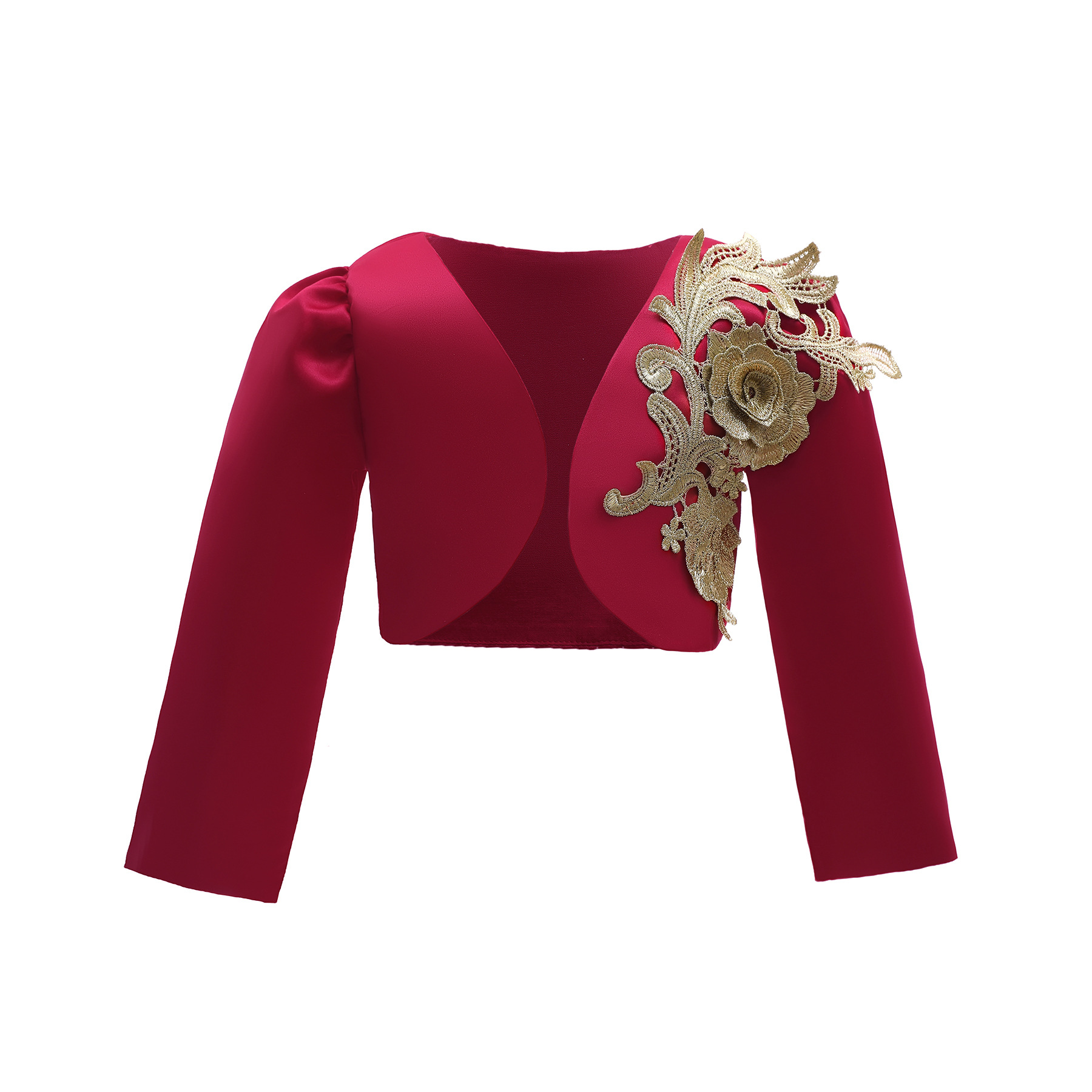 girl Spring and autumn season Long sleeve Tuxedo collocation Shawl children have cash less than that is registered in the accounts Little coat Cape waistcoat Flower girl