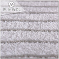 灰白夹灰条拖把布料厂家定制批发梭织割绒珊瑚绒平板拖布头绒布