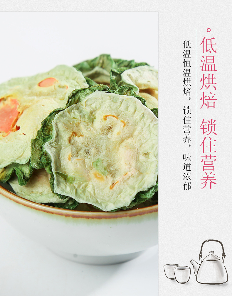 Dried Bitter Melon Slices Ku Gua Loose Herbal Tea 500g Bulk Chinese Bitter Gourd for Daily Infusion in use