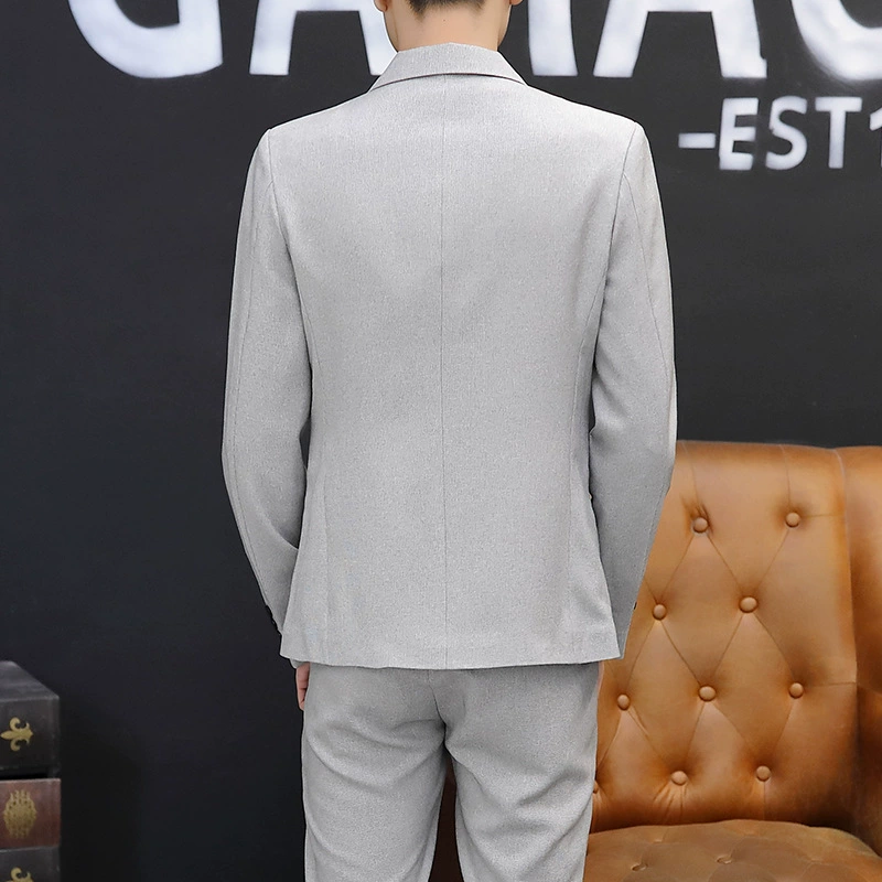 (Граница торговли), набор, классический костюм, корейский стиль, Slim fit