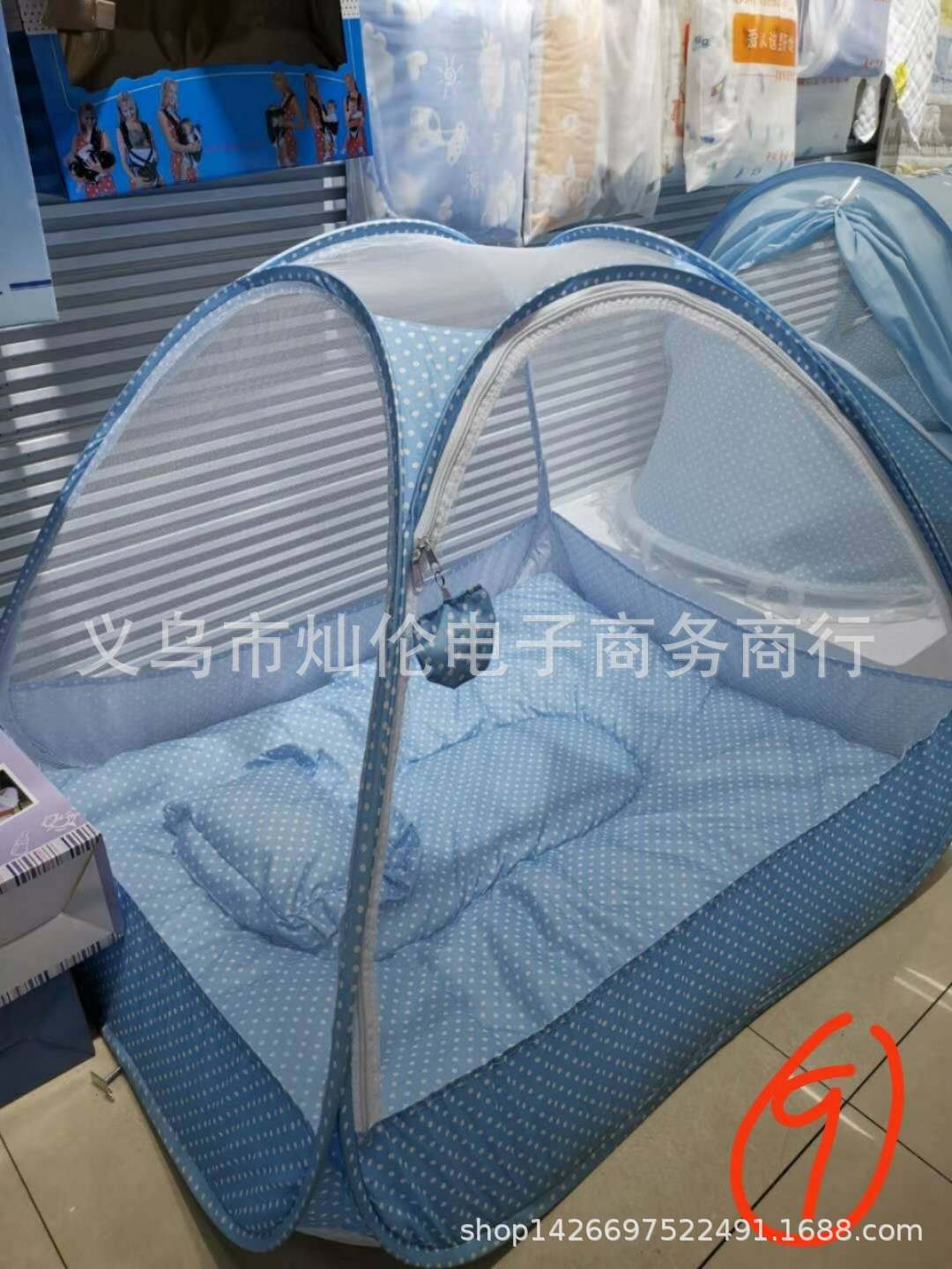 儿童玩具屋婴儿蚊帐小孩蒙古包四方游戏屋BABY睡床|ms