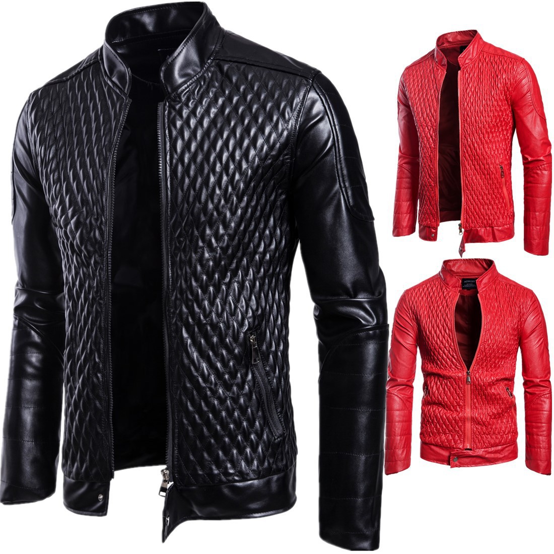 Veste en cuir homme - Ref 3443757 Image 1