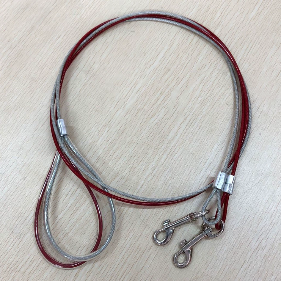 Pet стальной трос шнурок против укуса шнурок не боится укуса шнурок собака проволочная цепь золотистый ретривер удлиненная веревка для собак