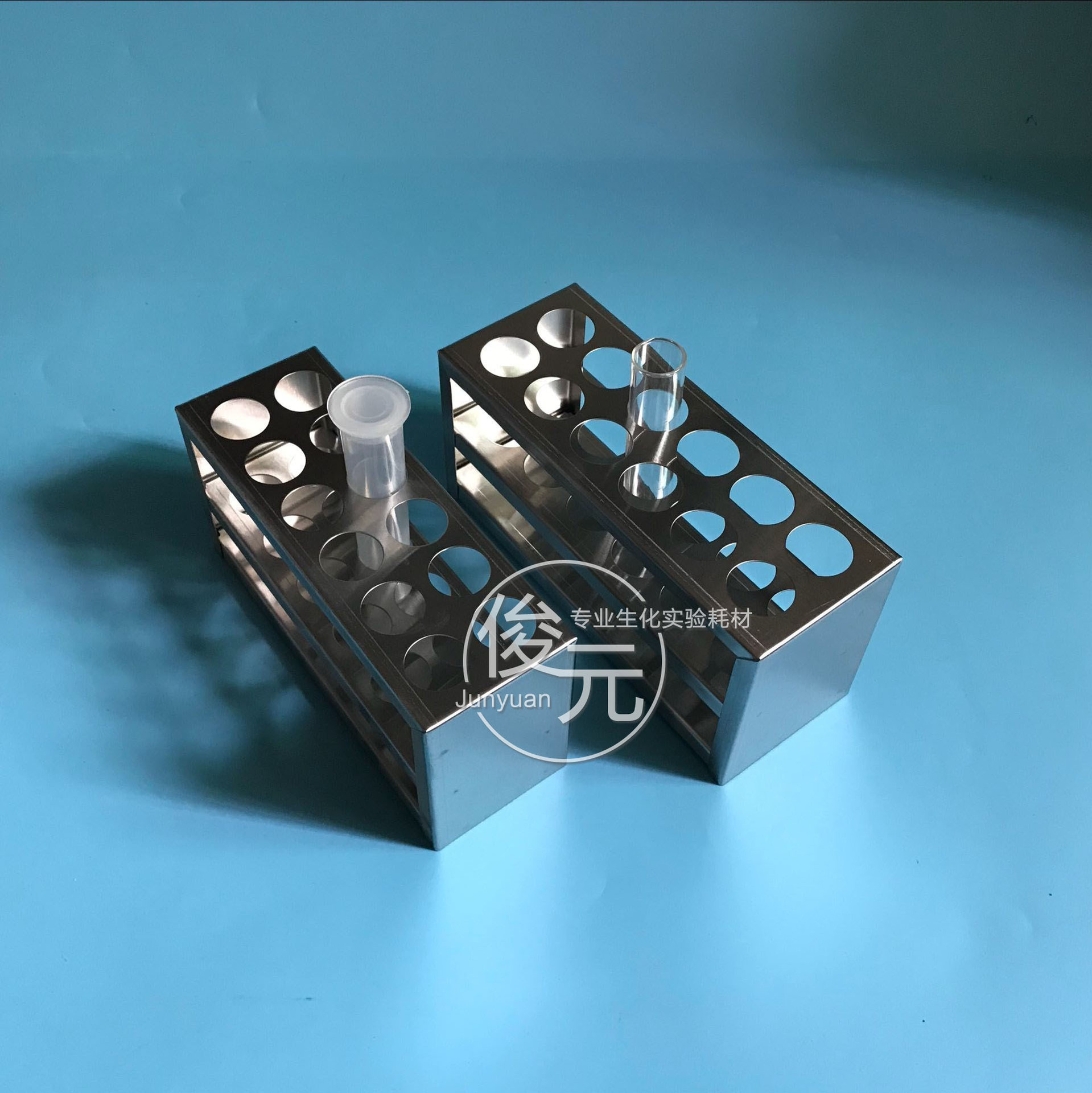 加厚304不锈钢板子试管架 比色管架 孔径21/23/27/30/32mm 12孔