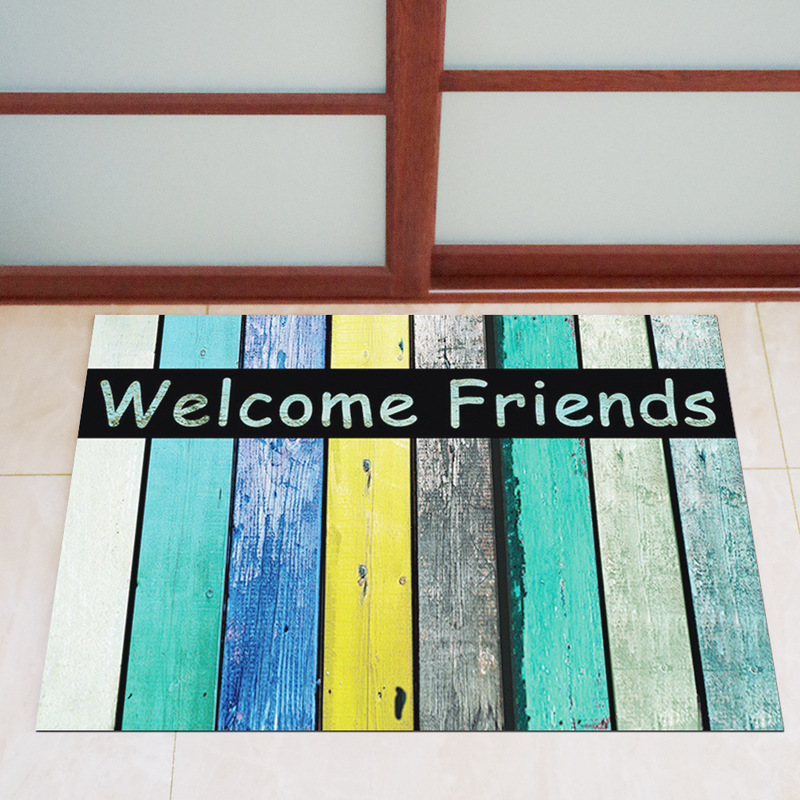 Personalized door mat cutting ultra-thin custom door non-slip floor mat kitchen bathroom bedroom door mat