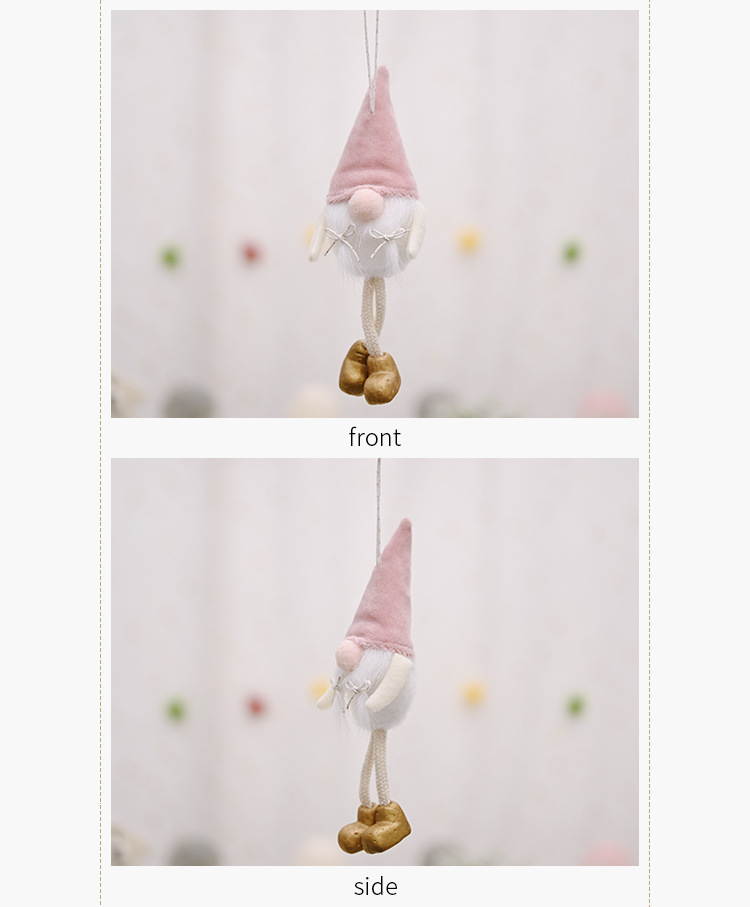 Christmas Decoration Flannel Faceless Doll Hanging Leg Pendant display picture 3