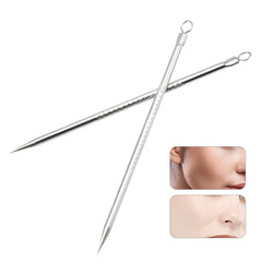 Home creative multi-functional beauty cosmetics acne squeeze needle double-headed acne needle stainless steel 90 acne needle tool wholesale