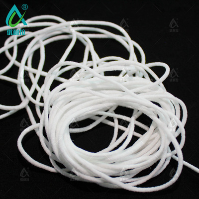 goods in stock disposable Mask Spandex Elastic force white circular 3mm Mask belt Elastic band