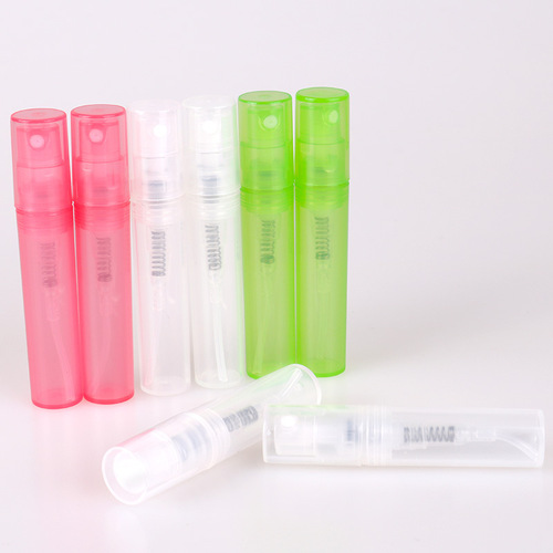 2ml/3ml spray perfume bottle, cosmetic perfume bottle, trial size sample bottle, plastic snap-top bottle