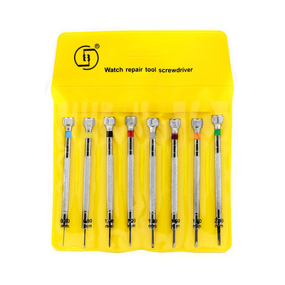 Revised Table Tools Multi specification 0.6-2.0 one word Screwdriver Screwdriver Screwdriver bolt driver 8 Set
