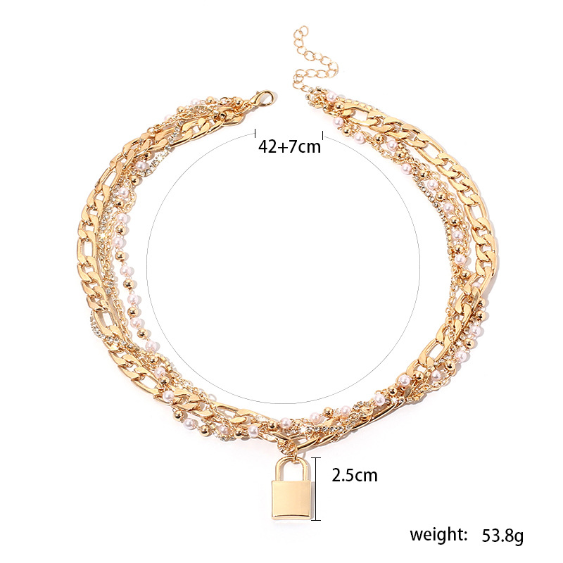 new  hip-hop woven hand-made pearl necklace