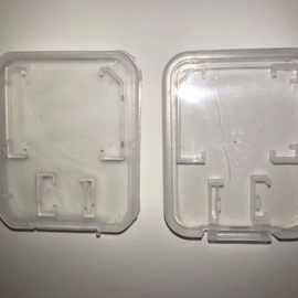 批发小白盒 收纳盒 TF卡SD卡盒内存卡盒子 tf双卡小盒子加厚