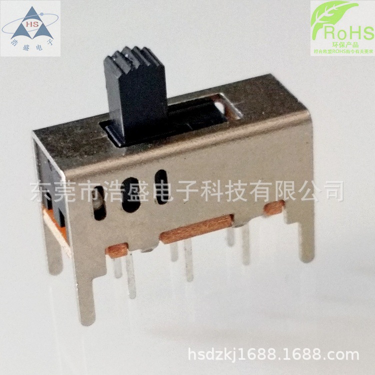 厂家生产供应SS23D01立式二段三段六针四个固定脚共10脚 拨动开关
