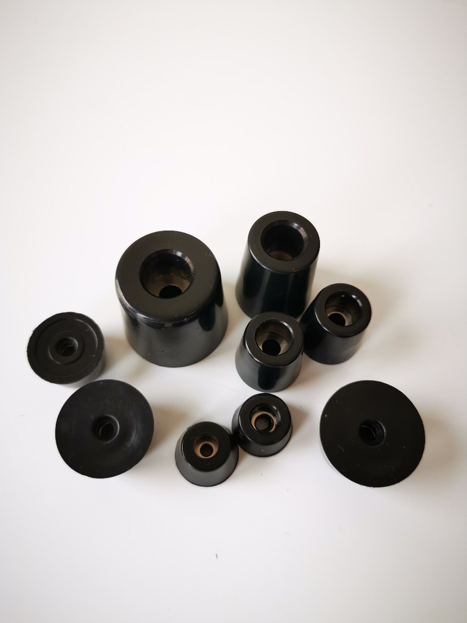 橡膠腳墊機腳腳釘環保圓形地腳減震墊音響底腳儀器墊設備腳釘帶墊