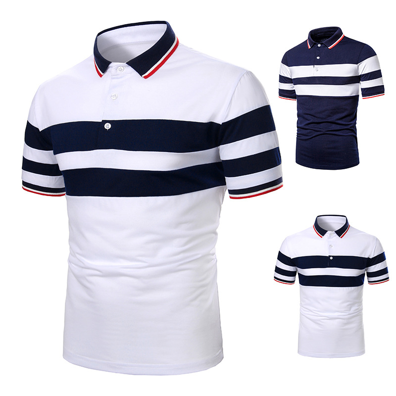 Sport T-Shirts For Men Polo Shirt Blue S...