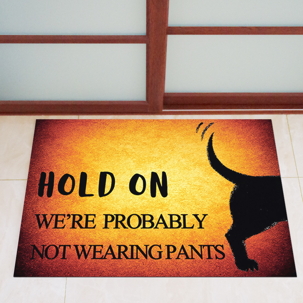 In the living room and bedroom door