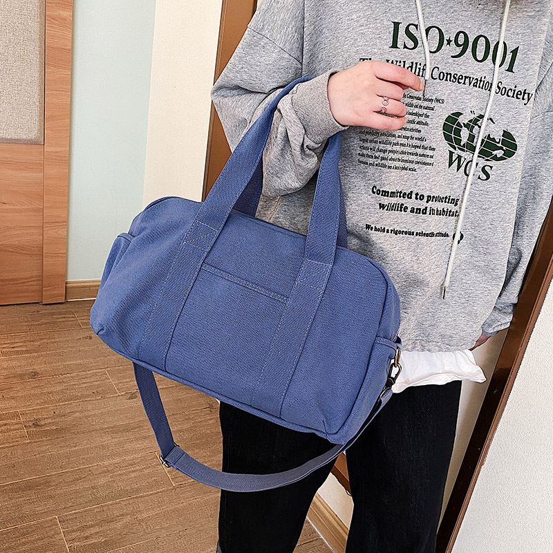 Large Capacity Canvas Bag Women's Shoulder Bag Men's Versatile Bag Women's Bag College Student Class Crossbody Bag