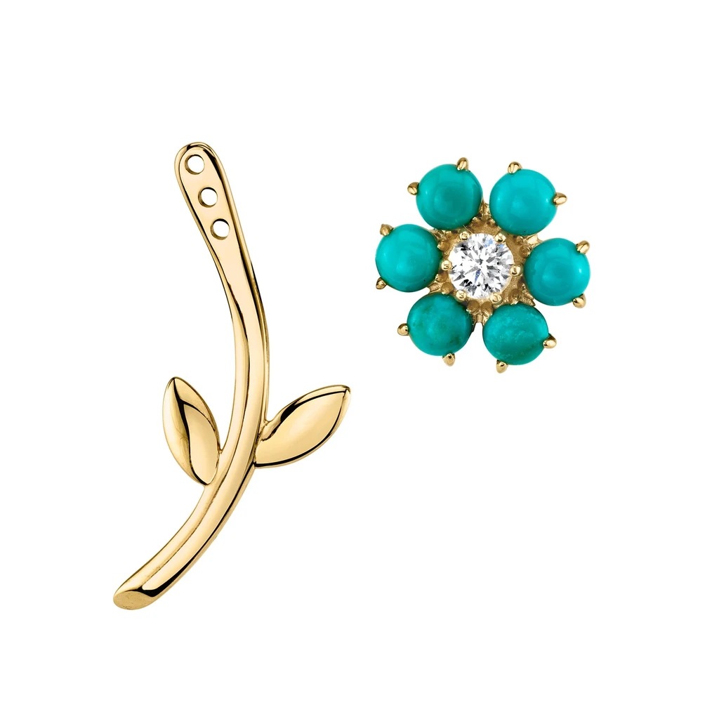 New Wave Summer Solid Color Small Daisy Flowers Earrings Simple Small Earrings Wholesale Nihaojewelry display picture 14