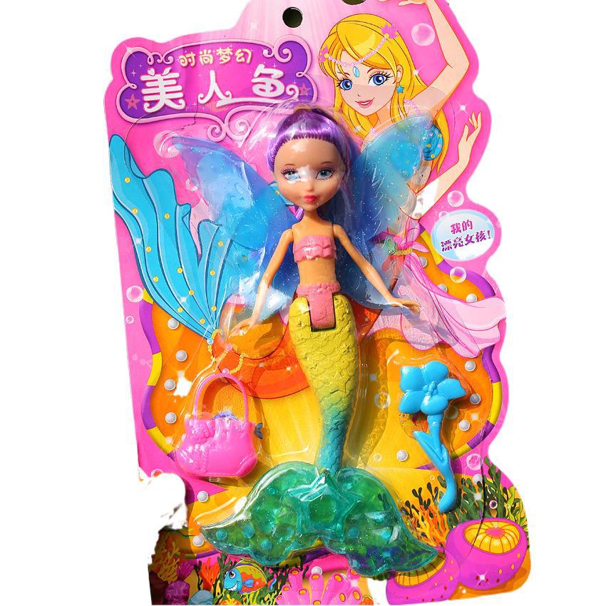 Nuevos accesorios mágicos montados en el tablero Sirena Princesa Muñeca Girl Play House muñeca juguete ventas directas de la fábrica