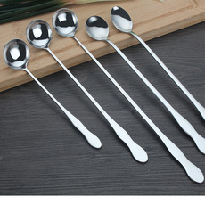 葫芦柄长冰勺加长不锈钢餐具搅拌勺咖啡勺酒吧长柄冰淇淋勺子