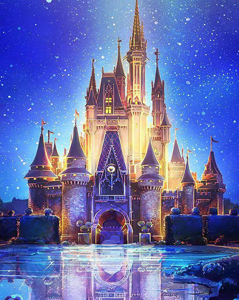 (Cross-border trading), castle, DIY, diamond encrusted, Amazon