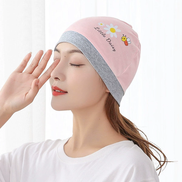 Pink daisy honey bee dome confinement cap