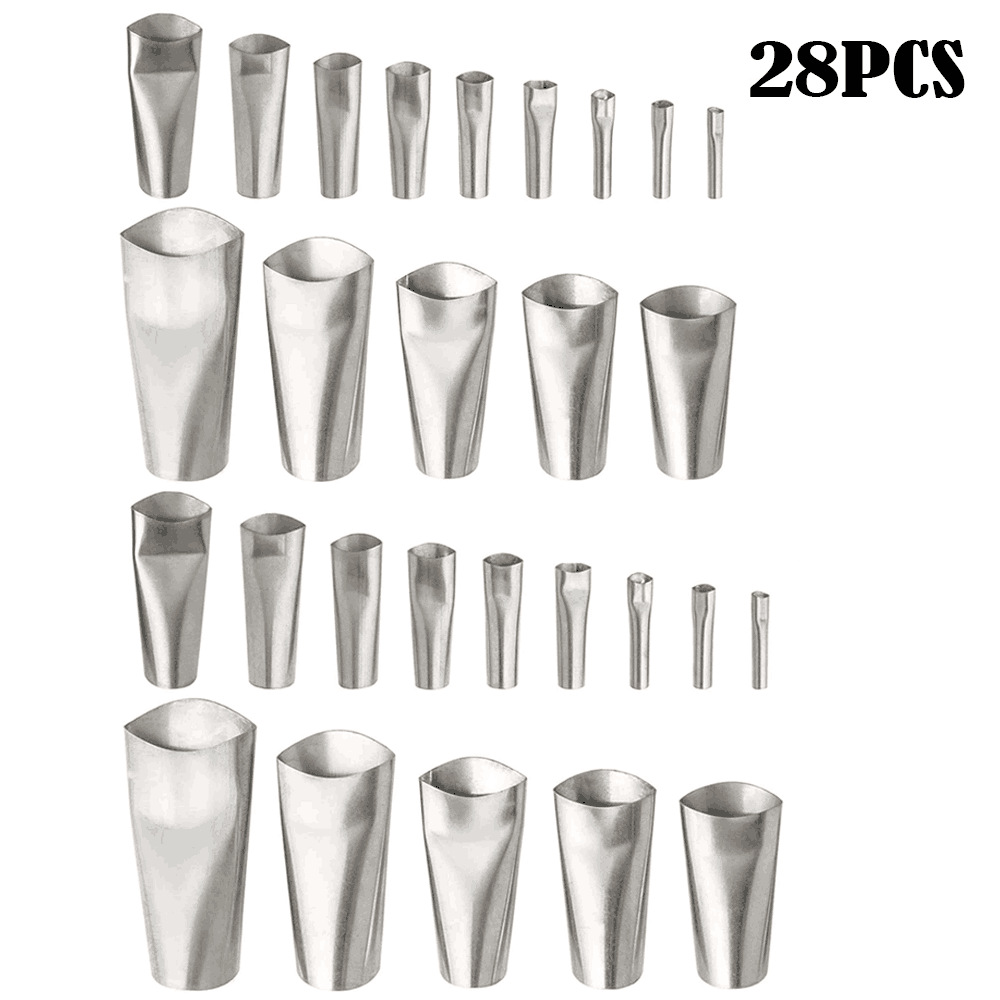 跨境专供28件套美缝工具不锈钢填缝喷嘴可重复使用涂抹器填充缝隙