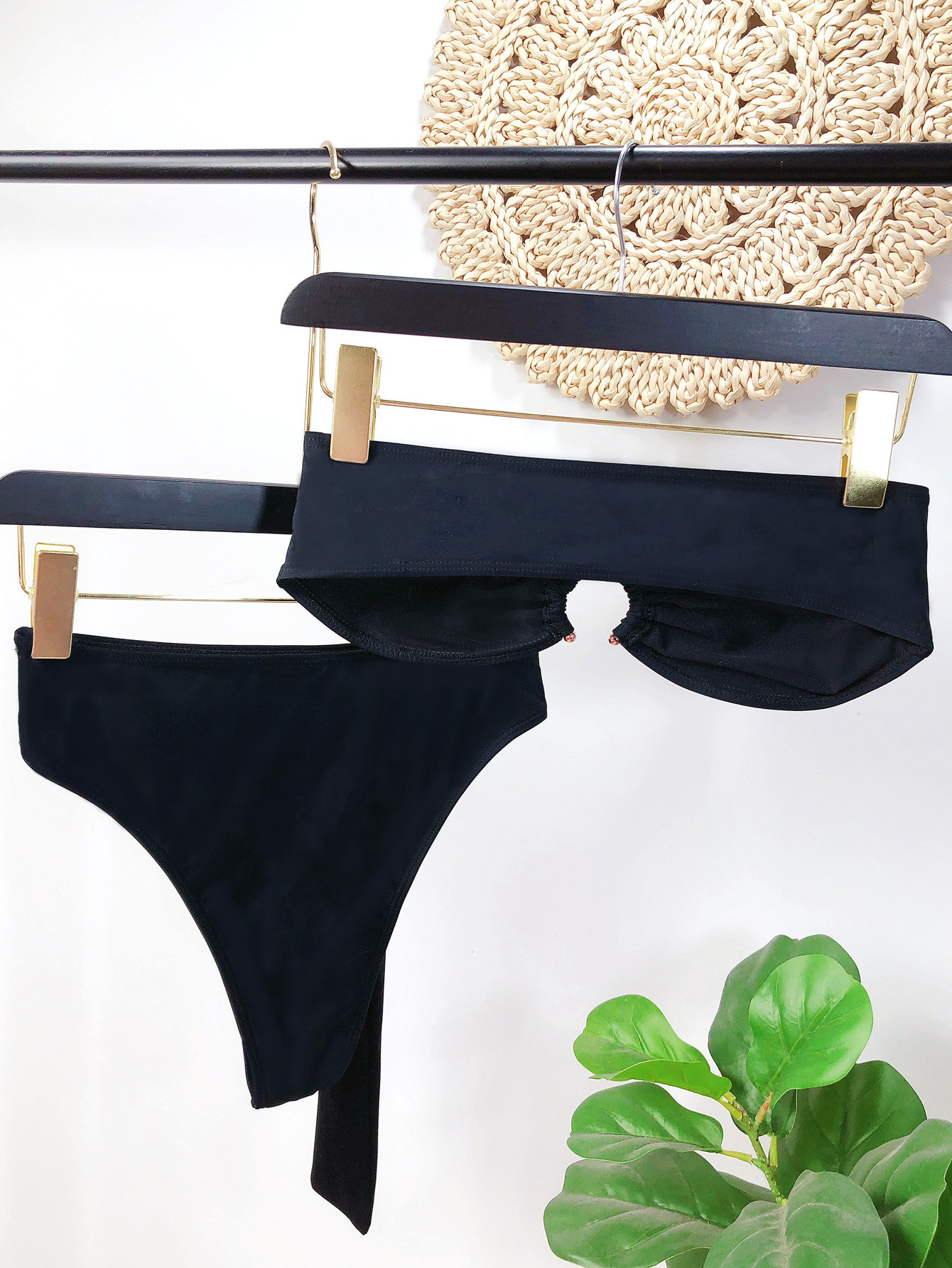 new swimsuit swimwear women's split swimsuit tube top bikini NSDA996