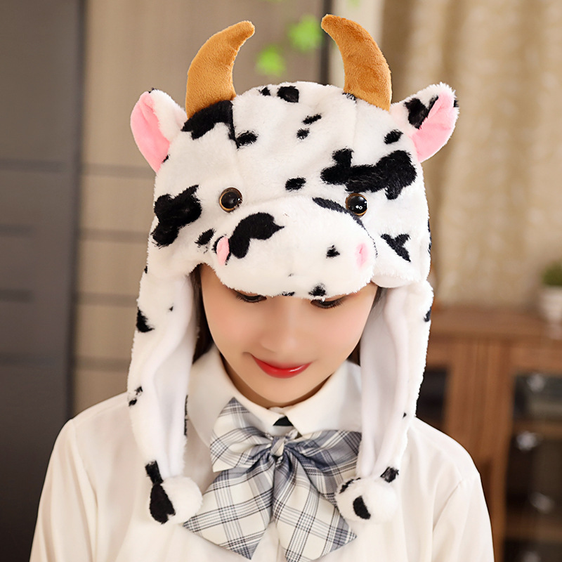 Children Unisex Cute Cows Beanie Hat display picture 2