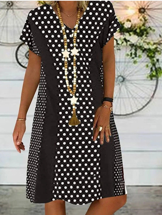 Spot cross border 2020 summer new women's wear express hot sale in Europe and America popular loose oversize Printed Dress