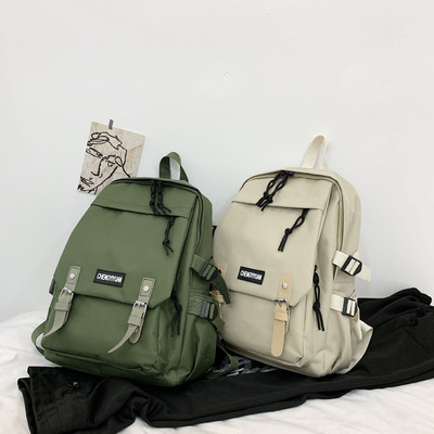 时尚男女双肩包韩版男休闲书包旅行女背包c潮包