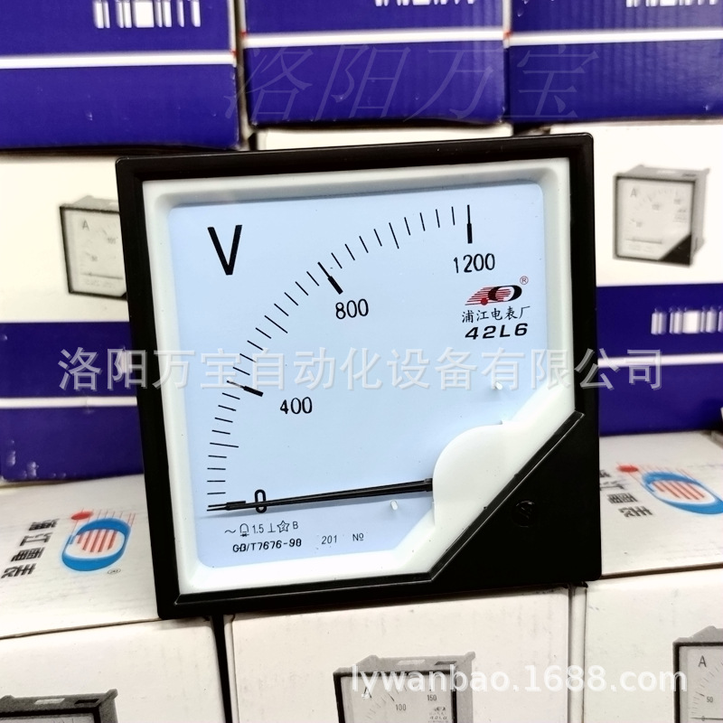 供应 中频机械指针交流电压表42L6 1200V直通中频炉配件
