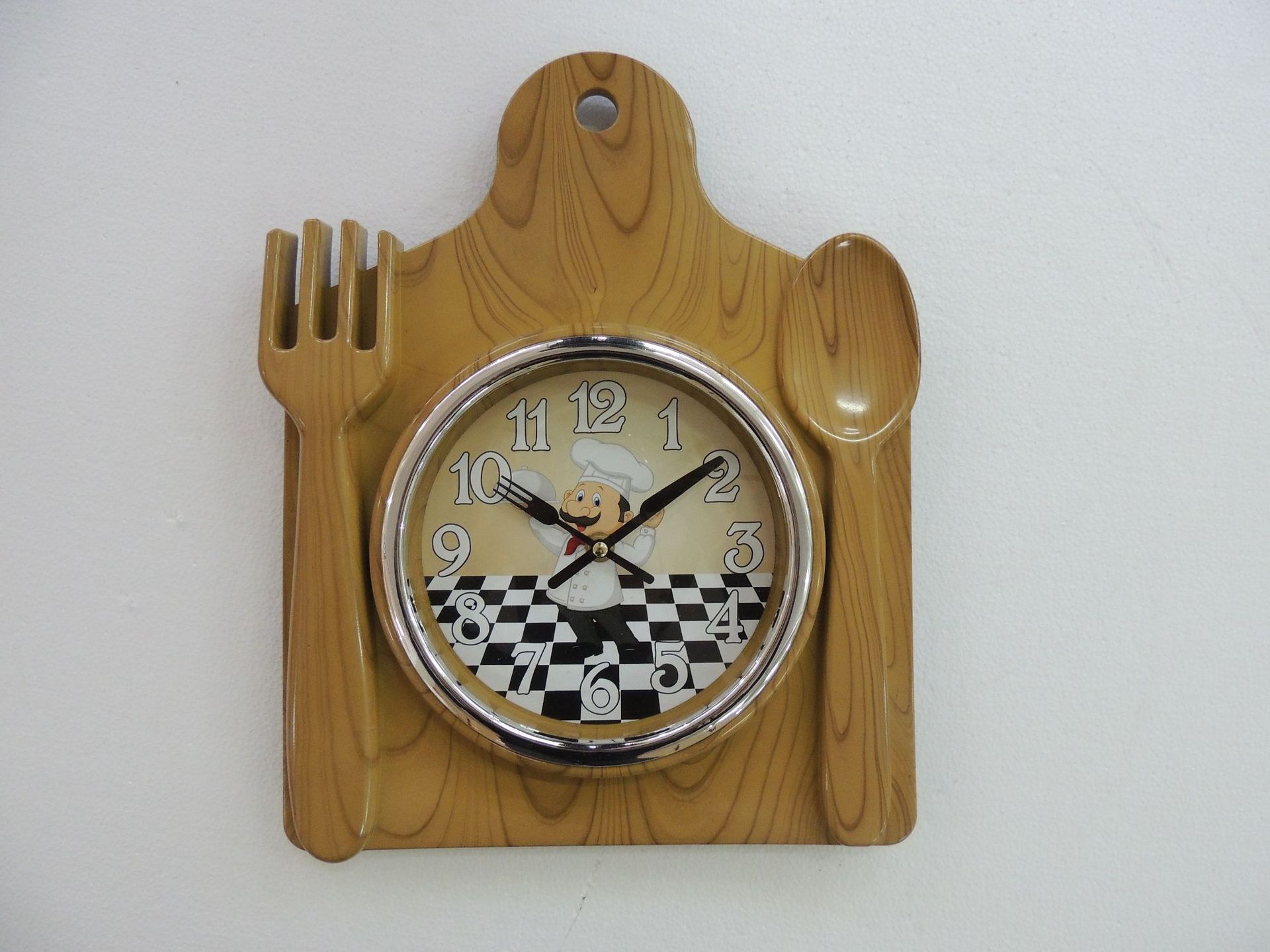 Reloj creativo con forma de filete - Diseño de utensilio de cocina - Popular y novedoso - Venta al por mayor de fábrica