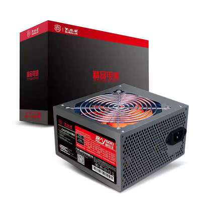 大水牛寬V500額定400W台式電腦電源 靜音寬幅台式機主機機箱電源
