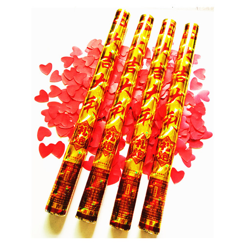 Manufacturer wholesales hand-held salutes, wedding opening ceremony flowers, celebration fireworks tubes, hand-twisted spray tubes, fireworks cannons