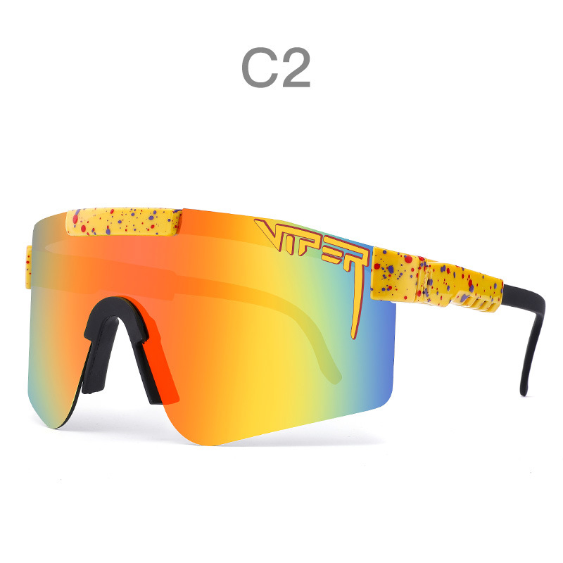 Cross-Border Supply of Polarized Colorful Coating Fashionable Spotted Sports Sunglasses Anti-Uv Sunglasses Ready for Delivery in Seconds