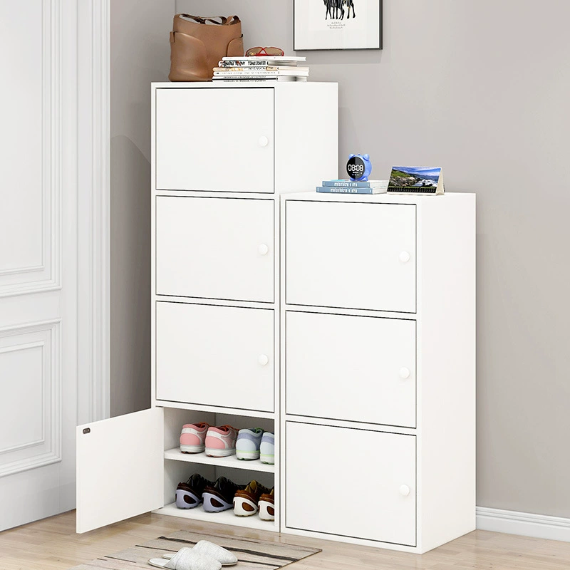 Обувной шкаф Бытовой дверной проем Экономия места Многослойная полка для обуви Большая емкость для хранения Пыленепроницаемый экономичный шкаф для хранения Небольшой шкаф