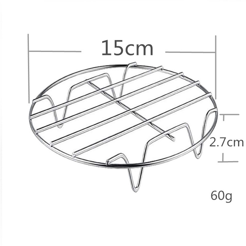 Freidora de aire accesorios alta calidad Acero inoxidable cocina vapor arroz rack placa herramientas Cocina