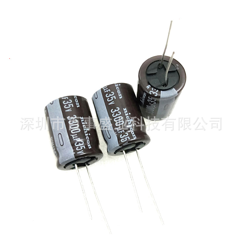 百事盛业科技日本尼吉康铝电解电容35V3300UF RS系列22X25 木垫片