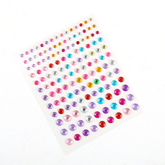 Teardrop Crystal Pearl Party Glue-Free Forehead Eyepatch, Face Facial Water Diamond Acrylic Gemstone Face Patch