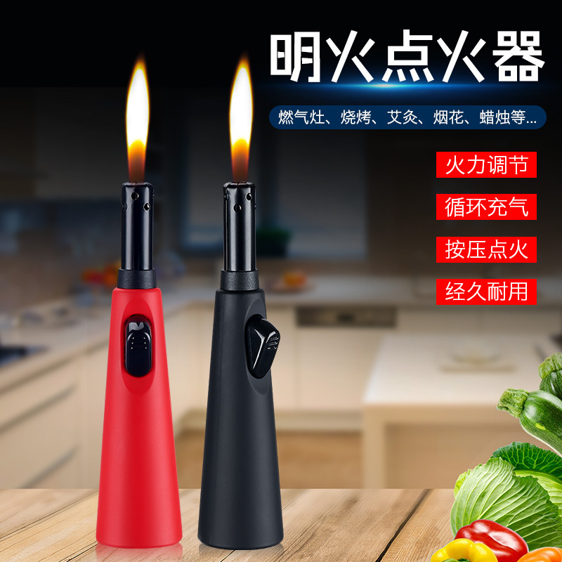 Manufactor Direct selling Aromatherapy candle Gas stove Point guns inflation lighter Gas Smoke gun Flames personality customized