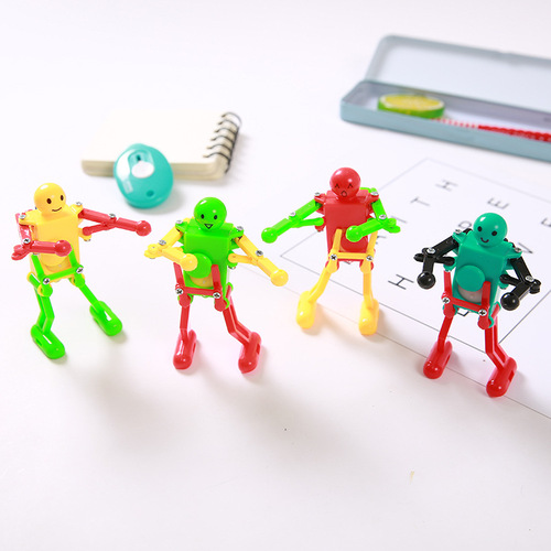Dancing robot puzzle nostalgic clockwork swing robot toy student wind-up gift wholesale
