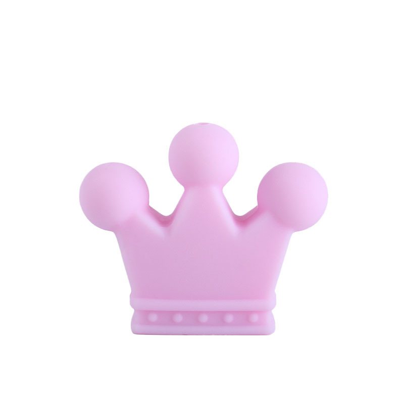 Suministros para bebés DIY calmante corona de silicona cuentas sueltas bebé pulsera molar Cadena de pezón cadena anti-caída Accesorios