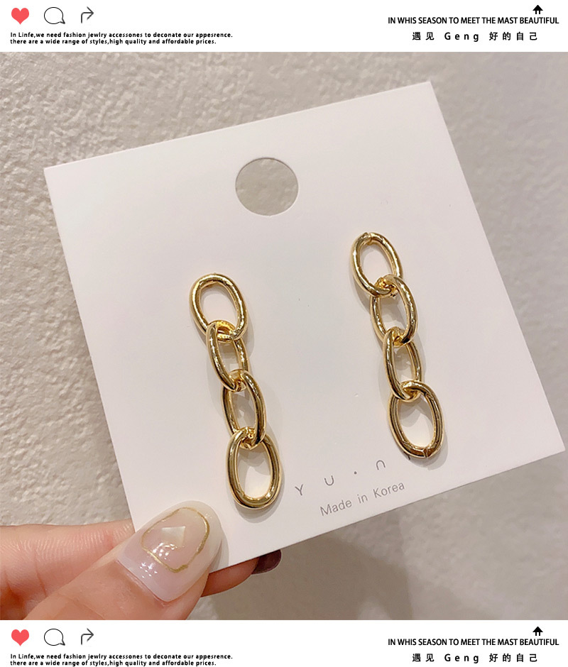 2020 Nuevos Pendientes De Cadena De Metal De Moda Para Mujer Elegantes Pendientes Largos De Flecos De Estilo Coreano Pendientes Fríos display picture 5